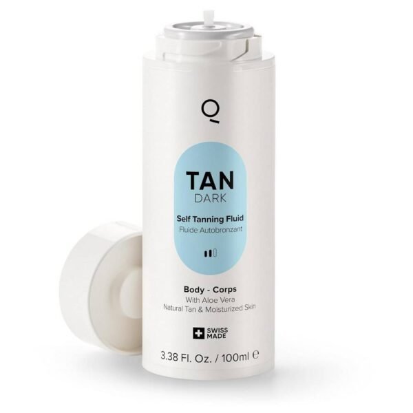 IONIQ TAN Dark Self-Tanner 100ml provides a deep golden shine without streaks for up to 7 days in 3 minutes.