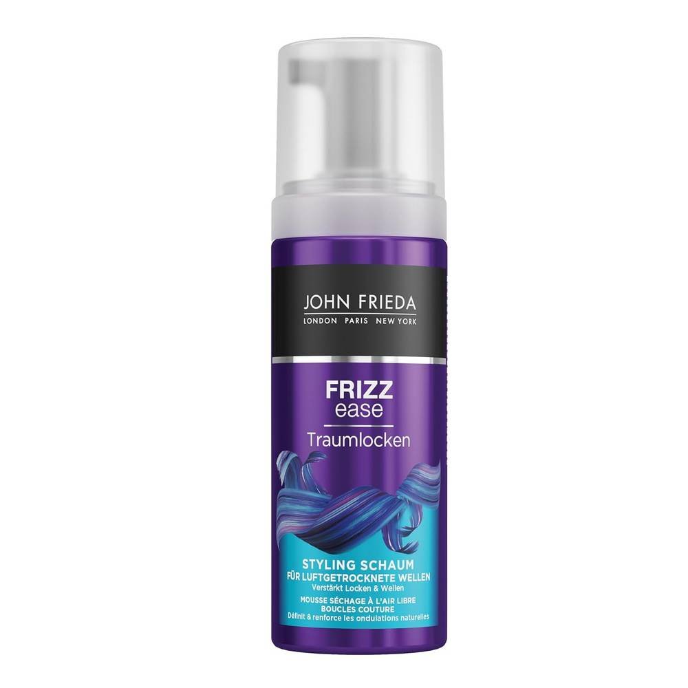 john frieda frizz ease styling 150 ml John Frieda Frizz Ease Styling hidrata y realza las ondas naturales sin calor, con una textura de espuma ligera y no pegajosa que añade brillo y vitalidad al cabello ondulado y rizado.
