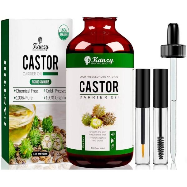 Kanzy Castor se absorbe fácilmente en las pestañas y cejas, promueve el crecimiento del cabello, hidrata y nutre la piel.