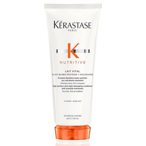 Kérastase Nutritive Lait Vital High Nutrition penetrates deep into the hair fibres, moisturising them, restoring elasticity and combability.