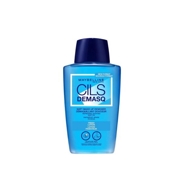 El desmaquillador de ojos Maybelline New York Cils Demask Eye Make-Up Remover 150 ml elimina el maquillaje de ojos de forma especialmente rápida y suave, dejando los ojos frescos y relajados.