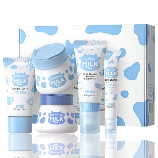 ‎ARCHIDATE Milk Facial Care Set 5 для всех типов кожи обеспечивает уход, который очищает, защищает и питает кожу, придавая ей сияние.