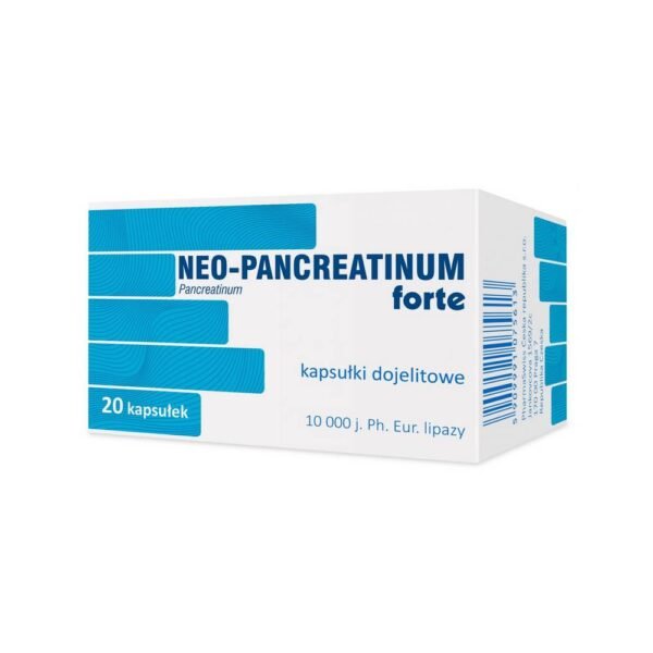Neo-Pancreatin Forte is a drug in the form of enteric capsules containing pancreatin, which facilitates the digestion of proteins, sugars and fats.