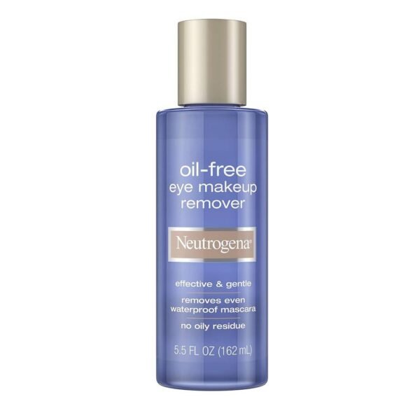 Neutrogena 070501050651 Desmaquillante de Ojos Sin Aceite 5.5 FL. Oz es eficaz y suave, elimina incluso la máscara de pestañas resistente al agua, sin dejar residuos grasos.