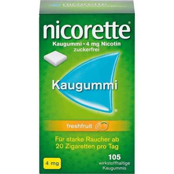 Quitting Smoking-Nicorette 4 mg freshfruit chewing gum