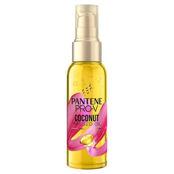 Pantene Pro-V Aceite capilar con infusión de coco para cabello seco y dañado, hidrata intensamente y aporta al cabello un valioso aceite de coco, lo deja bien cuidado, suave y brillante, previene la pérdida de proteínas.