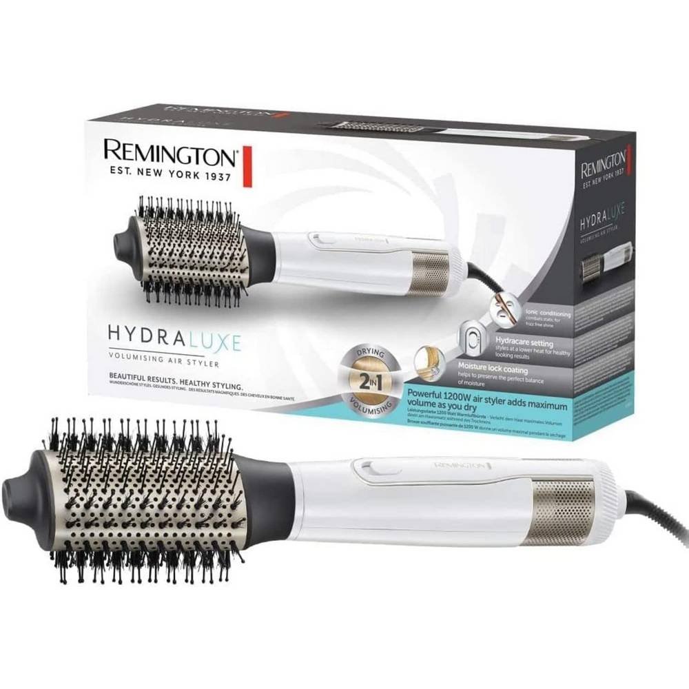 remington ionic hydraluxe pro as8901 Remington Ionic Hydraluxe Pro AS8901 Круглая щетка, щипцы для завивки и выпрямитель в одном, создает максимальный объем для тонких волос, разглаживает дикие естественные кудри, придает четко очерченные вьющиеся волосы или гламурные волны, укрощает непослушные волосы.