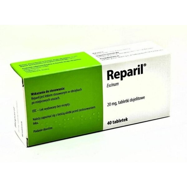Reparil is a medicine used to relieve swelling after local injuries.