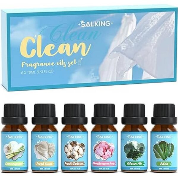 Odor Neutralization-SALKING Clean Essential Oils Set,Skin Care & Hydration-SALKING Clean Essential Oils Set,Aromatherapy & Relaxation-SALKING Clean Essential Oils Set