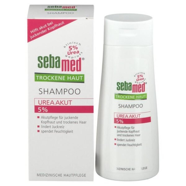 SEBAMED Urea Akut 5% provides intensive hydration and smoothes very dry scalp, gently cleanses, ensures healthy hair structure.