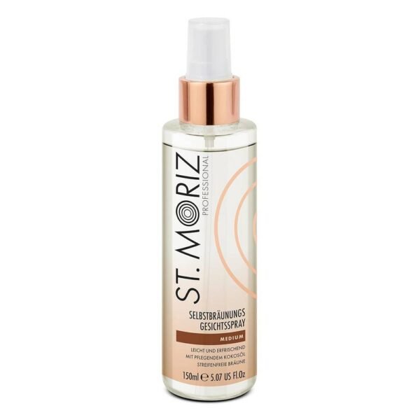 St. Moriz Autobronceador Profesional 150ml para un bronceado profesional, resistente al agua y duradero sin rayas, para rostro y escote, también apto para pieles sensibles.