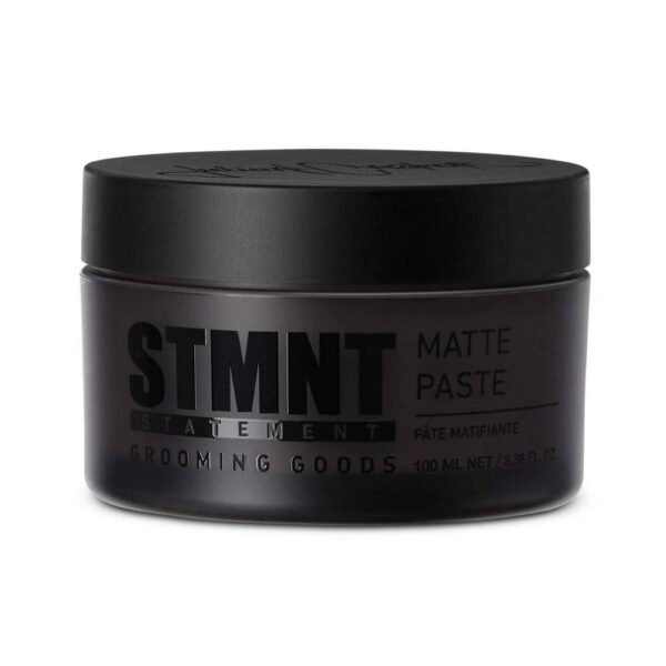 STMNT STATEMENT GROOMING GOODS Matte Paste for easy styling with strong control and hold, the non-greasy formula provides dry definition, long-lasting texture and a matte finish.