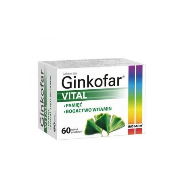 Ginkofar Vital apoya la memoria y la función cognitiva y mejora la audición y la visión.