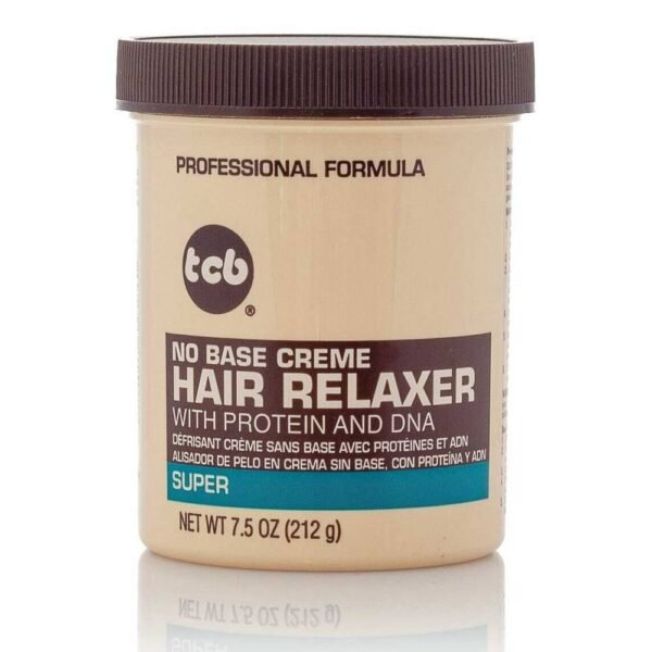 TCB No Base Creme Hair Relaxer SUPER professional relaxer that makes hair straightening easier, instantly makes hair softer and straighter, gives hair volume and shine.