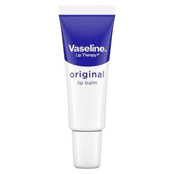Vaseline Lip Therapy Original 10g nutre y protege los labios de la pérdida de humedad durante mucho tiempo, da un brillo natural, apto para uso diario.