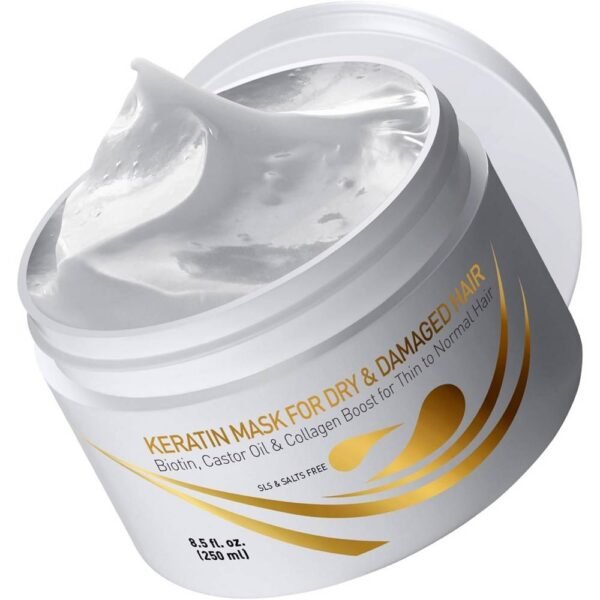 VITAMINAS cosmética capilar acondicionador profundo para cabello dañado, fino, seco, brillante y sedoso en tan solo unos minutos, revitaliza el cuero cabelludo y las raíces.
