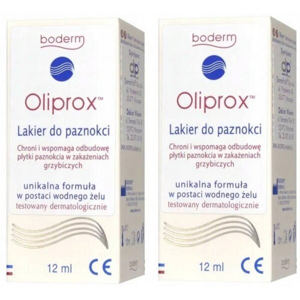 brittleness-2x OLIPROX Antifungal nail polish 12 ml, thickening-2x OLIPROX Antifungal nail polish 12 ml, pain-2x OLIPROX Antifungal nail polish 12 ml, discoloration-2x OLIPROX Antifungal nail polish 12 ml