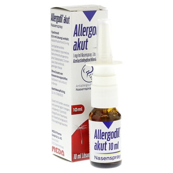 Allergodil acute nasal spray. 1 mg / 1 ml, nasal spray, solution.
