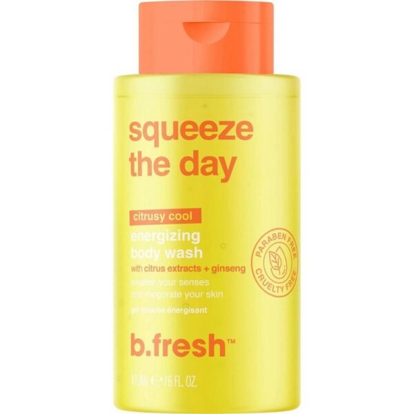 hydrated-B.FRESH SHOWER GEL squeeze the day energizing 473 ml, balanced-B.FRESH SHOWER GEL squeeze the day energizing 473 ml , freshness-B.FRESH SHOWER GEL squeeze the day energizing 473 ml,nourishing-B.FRESH SHOWER GEL squeeze the day energizing 473 ml