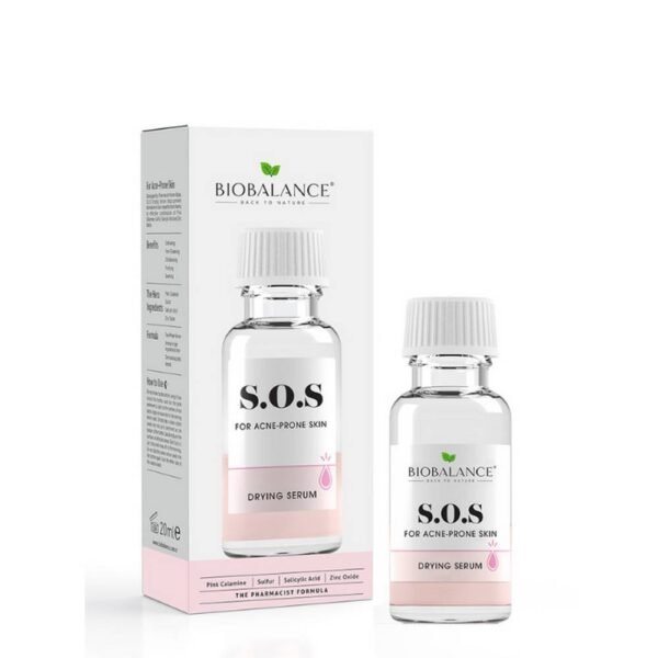 предотвратить появление пятен на коже-BIOBALANCE S.O.S Drying serum for acne-prone skin 20ml,акне-BIOBALANCE S.O.S Drying serum for acne-prone skin 20ml ,проблема с кожей-BIOBALANCE S.O.S Drying serum for acne-prone skin 20ml,кожа, склонная к акне-BIOBALANCE S.O.S Drying serum for acne-prone skin 20ml