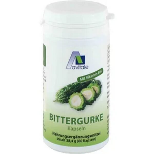 Gélules de concombre amer Complément alimentaire Complément alimentaire à base d'extrait de fruit de courge amère (Momordica Charantia) et de vitamine B6 pour maintenir un taux normal d'homocystéine. La courge amère est une plante grimpante annuelle tropicale de la famille des cucurbitacées. Elle est particulièrement appréciée en Asie comme légume et plante médicinale.