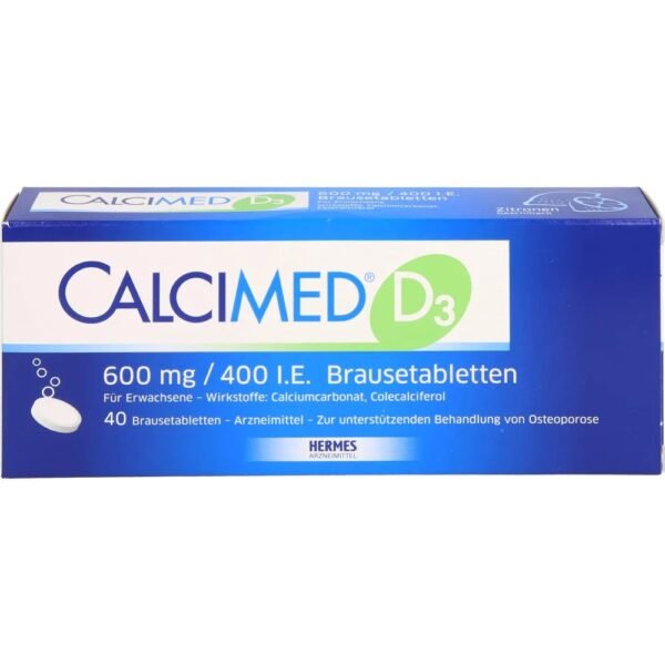 Calcimed D3 600 mg ⁄ 400 I.E. effervescent tablets