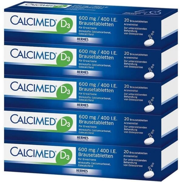 Calcimed D3 600 mg ⁄ 400 I.E. effervescent tablets