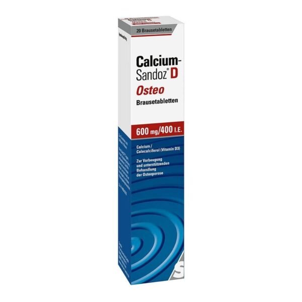 Calcium-Sandoz® D osteo effervescent tablets, 600 mg/400 I.E