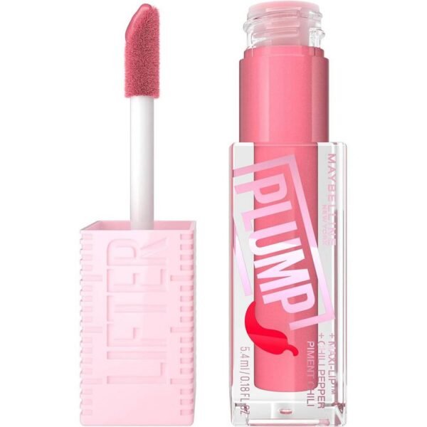Maybelline New York G Lifter Plump No. 001 Blush Blaze 5,4 ml aumenta el volumen de los labios y reduce las arrugas de los labios hasta en un +48 por ciento, un fantástico acabado brillante sin resecarlos.