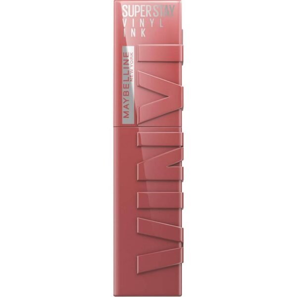 Tinta vinílica Maybelline New York Super Stay Nr. 35 Cheeky 4,2 ml color intenso con brillo vinílico, dura hasta 16 horas.
