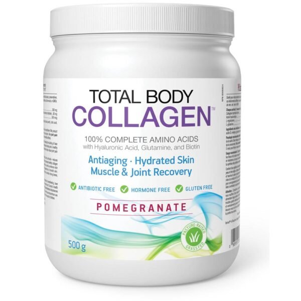 Fortalecimiento de la piel -NATURAL FACTORS TOTAL BODY COLLAGEN Pomegranate ,