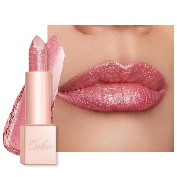 OULAC Moisturizing Balm (03) Pink Jewel nourishes and moisturizes without leaving a rough feeling, making lips silky, smooth and shiny.