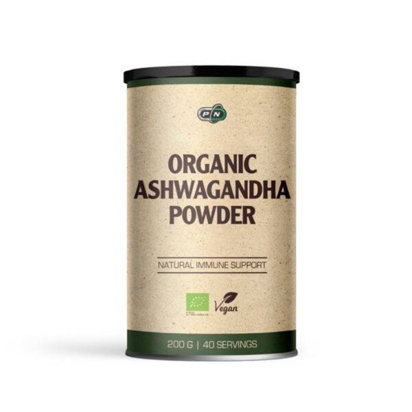 Reducir el estrés y la ansiedad-PURE NUTRITION  Organic ASHWAGANDHA powder,