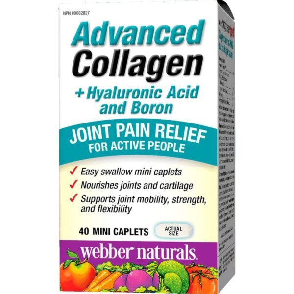 Strengthening skin -WEBBER NATURALS ADVANCED COLLAGEN+HYALURONIC ACID+ BORON,