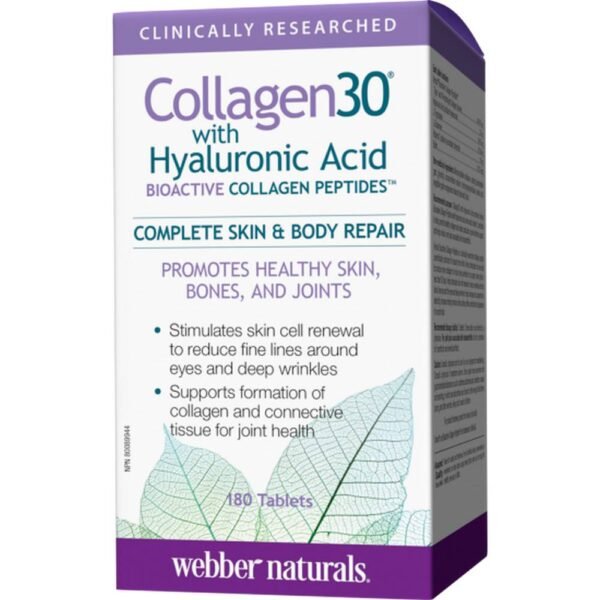Strengthening skin -WEBBER NATURALS COLLAGEN30 Collagen + Hyaluronic acid,