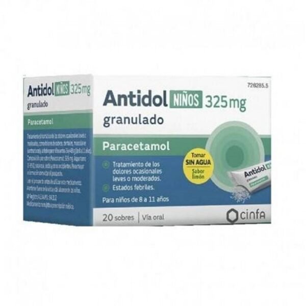 облегчение боли-Antidol Children 325mg, 20, сильная боль-Antidol Children 325mg, 20, головные боли-Antidol Children 325mg, 20,травмы-Antidol Children 325mg, 20