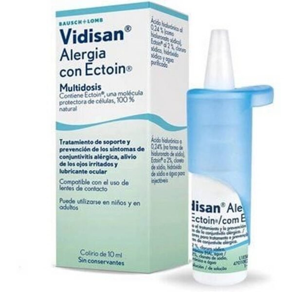 Anti-inflammatory action-Bausch+Lomb Vidisan Allergy With Ectoin Multidose,