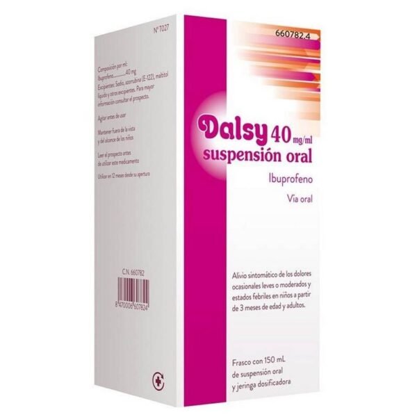 fever reducer-Dalsy 40 Mg, 150 Ml, headache relief-Dalsy 40 Mg, 150 Ml, muscle pain-Dalsy 40 Mg, 150 Ml,injuries-Dalsy 40 Mg, 150 Ml