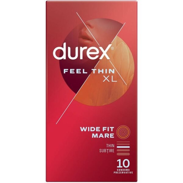 Comfort and safety-Durex Feel Thin XL Condoms,
