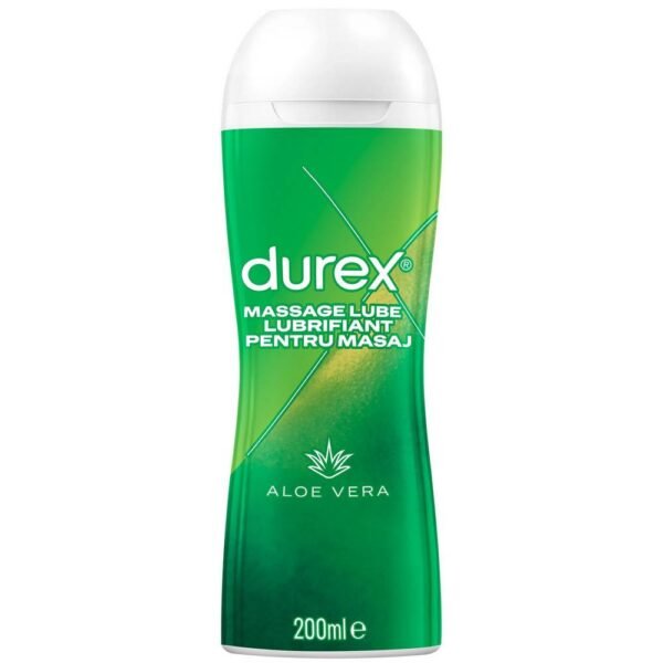 Sécheresse des muqueusess -Durex  Massage gel and lubricant with aloe vera,