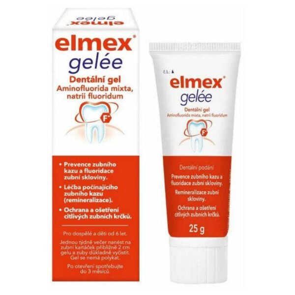 amine fluoride-Elmex Gelee gel 25g, cavity protection-Elmex Gelee gel 25g, enamel strengthening-Elmex Gelee gel 25g, sensitive teeth-Elmex Gelee gel 25g