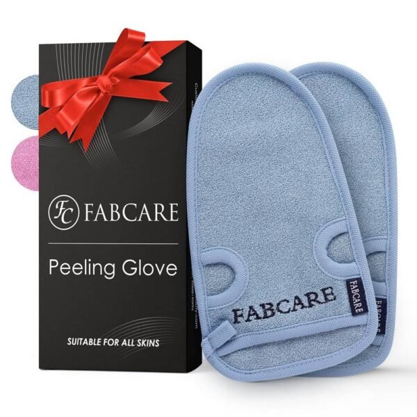¡Los guantes exfoliantes FABCARE Dermatest Premium 2 hechos de fibra de bambú de alta calidad son ideales para cualquier tipo de piel!
