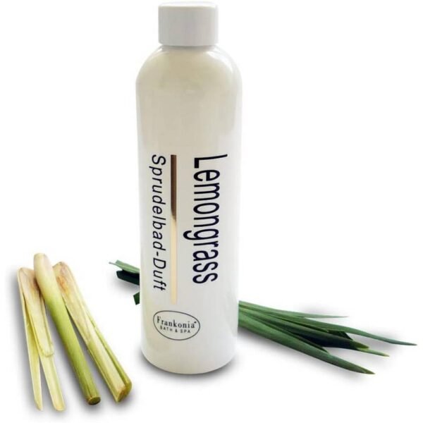 Le concentré de parfum pour bain à remous Frankonia BATH & SPA Lemongrass 230 ml offre un bain relaxant et revigorant avec un parfum frais de citronnelle qui soulage le stress.