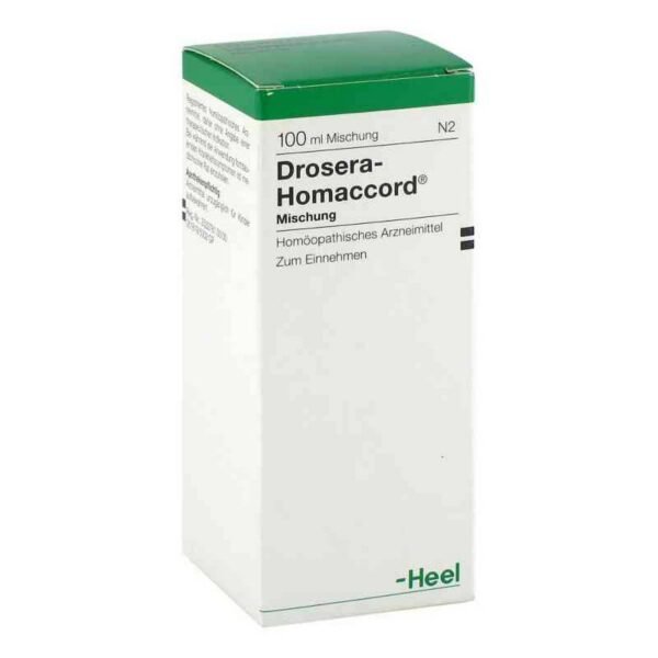 Drosera Homaccord drops es un producto de Biologische Heilmittel Heel GmbH que se puede utilizar cuando hay signos de una enfermedad respiratoria.