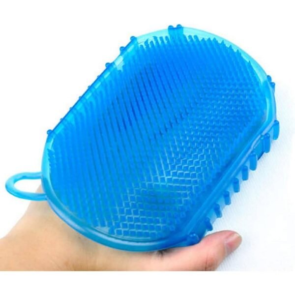 Hilai Silicone Massage Glove 1 cepillo de masaje anticelulítico con partículas convexas de doble cara.