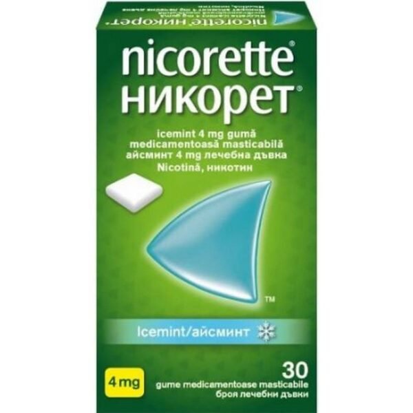 Dejar de fumar-Johnson & Johnson Nicorette Icemint Gum 4 mg,