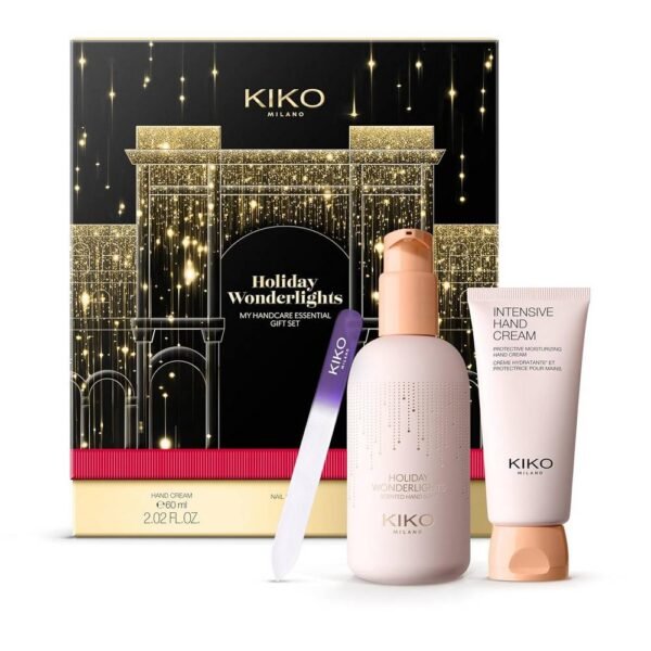 KIKO Milano Holiday Wonderlights My Handcare Essential Gift Set for hand and nail care, or to treat others or yourself with a gift set for moments of true pleasure.