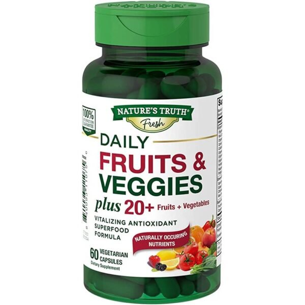 пищевая добавка-NATURE'S TRUTH Super Fruits & Veggies, 60,способствует липидному обмену-NATURE'S TRUTH Super Fruits & Veggies, 60,потеря веса-NATURE'S TRUTH Super Fruits & Veggies, 60, контролировать аппетит-NATURE'S TRUTH Super Fruits & Veggies, 60