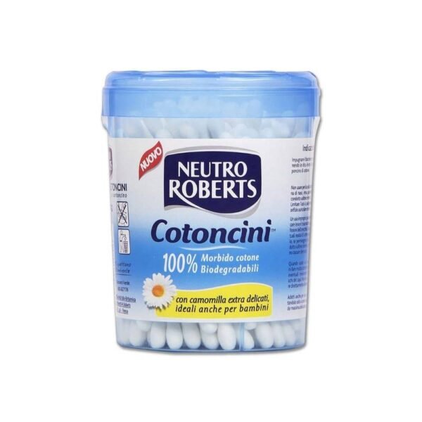Neutro Roberts Baumwolle with hygiene Box 100 are made of biodegradable materials, do not irritate, and are suitable even for children.