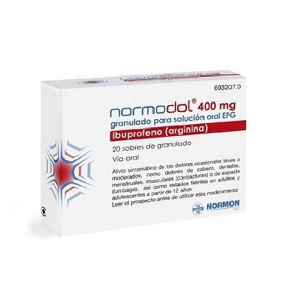 Острая боль -Normon Normodol Efg 400 Mg,